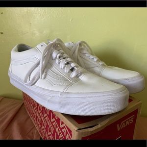 White Old Skool Vans